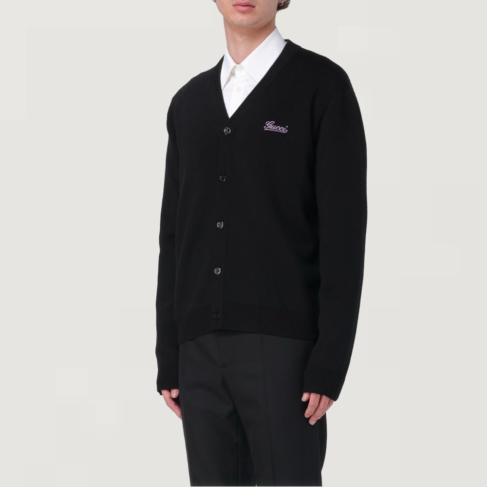 NWT GUCCI Stretch wool blend cardigan Unisex - Picture 5 of 5